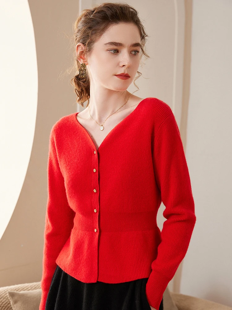 High Quality Autumn Winter 100% Cashmere Sweater Women V-Neck Cardigan Sweater Warm Loose Knitted Base Tops Clothing
High Quality Autumn Winter 100% Cashmere Sweater Women V-Neck Cardigan Sweater Warm Loose Knitted Base Tops Clothing