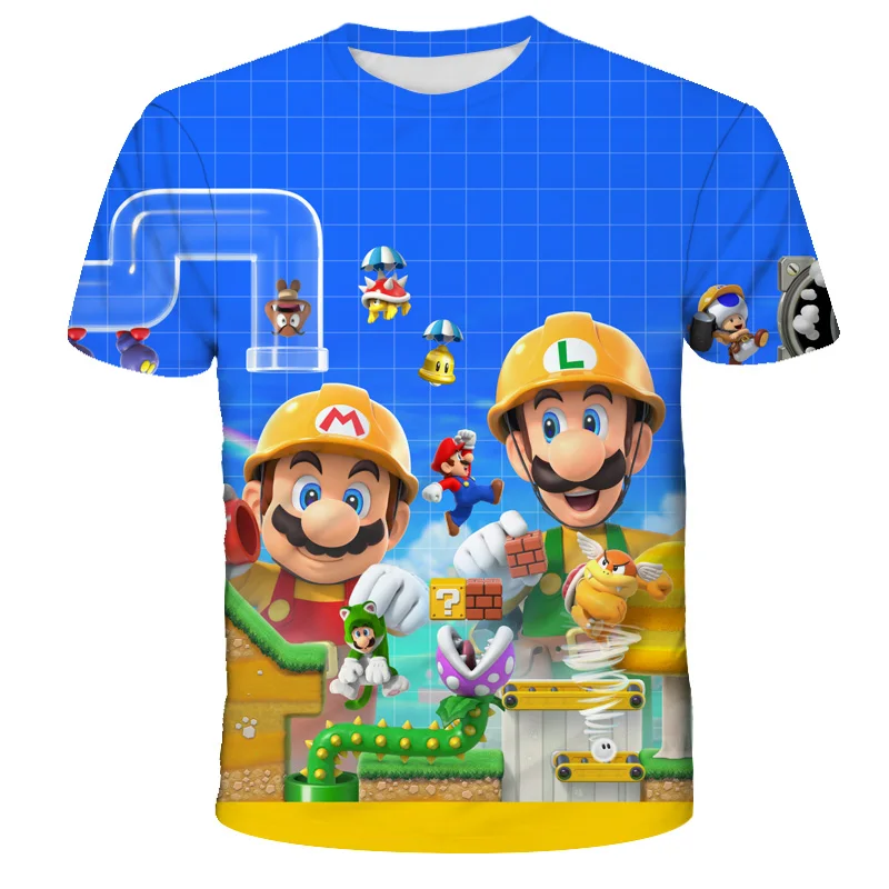 Child Game Super Mario Bros T Shirt Kids Boy Cartoon Clothes Tops Tees Boys T-shirt Luigi Mario T-shirts Children's Short Sleeve
Child Game Super Mario Bros T Shirt Kids Boy Cartoon Clothes Tops Tees Boys T-shirt Luigi Mario T-shirts Children's Short Sleeve