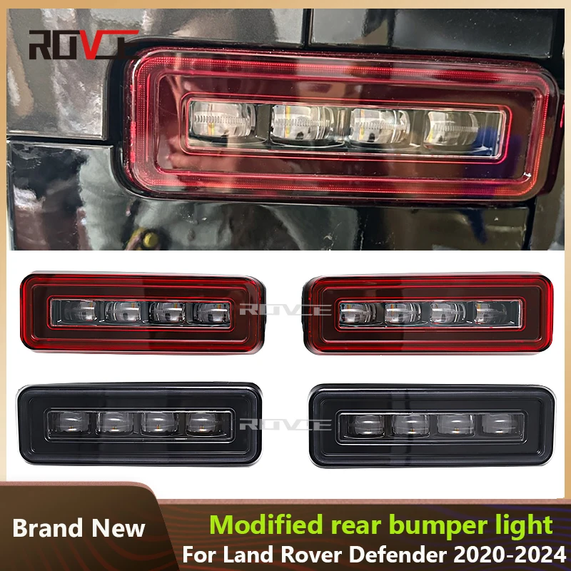 ROVCE Автомобильный задний фонарь, задний фонарь, сигнал поворота, задний фонарь для Land Rover Defender 2020-2023, новый стиль
ROVCE Автомобильный задний фонарь, задний фонарь, сигнал поворота, задний фонарь для Land Rover Defender 2020-2023, новый стиль
