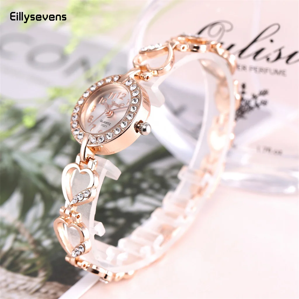 

2024 Cute Women Steel Bracelet Watch Quartz Luxury Fashion Small Dial Watches Popular Wristwatch Female Elegant Reloj Mujer