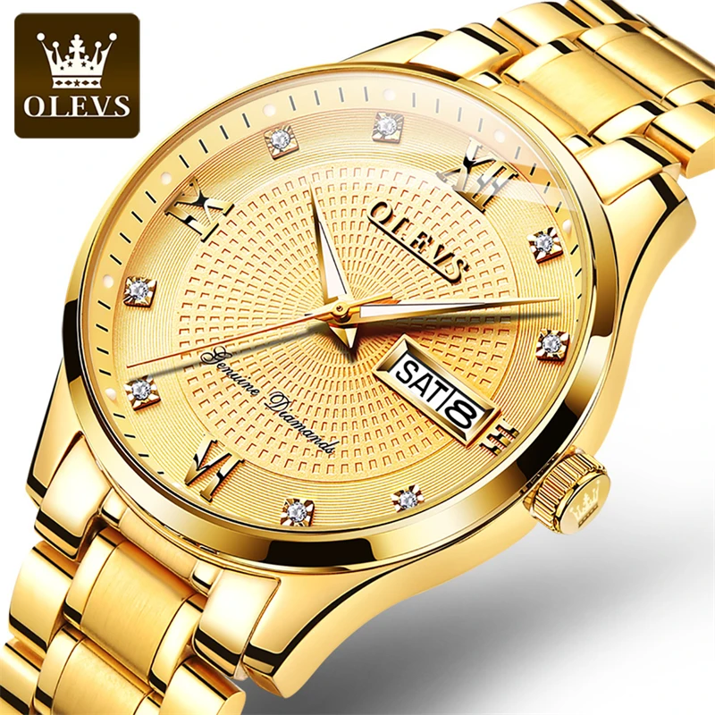 

Relogio Masculino OLEVS Brand Luxury Automatic Watch Men Stainless Steel Business Calendar Mechanical Wrist Watches Clock Man