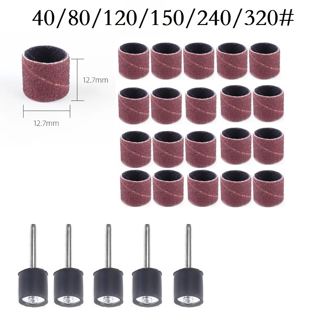 Sanding Drum Ring With Rod Abrasive Sandpaper Ring Rotary Grinding Head 40-320 Grit Electric Sanding Head Polishing Tool
Sanding Drum Ring With Rod Abrasive Sandpaper Ring Rotary Grinding Head 40-320 Grit Electric Sanding Head Polishing Tool