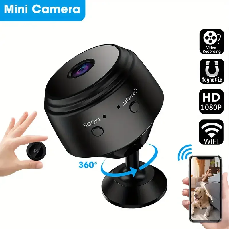 Mini Camera WiFi Wireless HD Night Vision Monitoring Security Protection 1080P Smart Home Remote View Video Surveillance Camera
Mini Camera WiFi Wireless HD Night Vision Monitoring Security Protection 1080P Smart Home Remote View Video Surveillance Camera