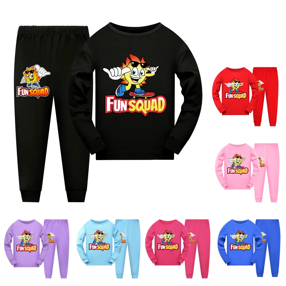 Fun Squad Game Kid Pajama Set Polyester Child Clothes Baby Girls Tracksuit Teenage Boy Long Sleeve T Shirt Pants Suit Sleepwear
Fun Squad Game Kid Pajama Set Polyester Child Clothes Baby Girls Tracksuit Teenage Boy Long Sleeve T Shirt Pants Suit Sleepwear