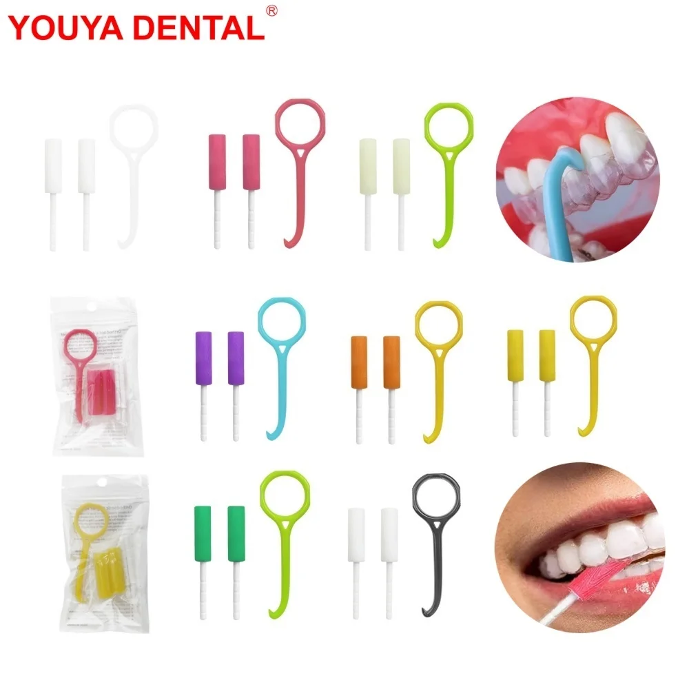 

1 Set Dentistry Invisible Brace Extractor Removal Tool Plastic Dental Aligner Remover + Orthodontic Aligner Chewies Tray Seaters