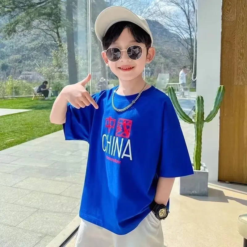 Short T-shirt For A Boy Child Tee Shirt Boys Wear Children's T-shirts Summer Clothes Tops Kids Clothing Sleeve Top Boy's Cheap
Short T-shirt For A Boy Child Tee Shirt Boys Wear Children's T-shirts Summer Clothes Tops Kids Clothing Sleeve Top Boy's Cheap
