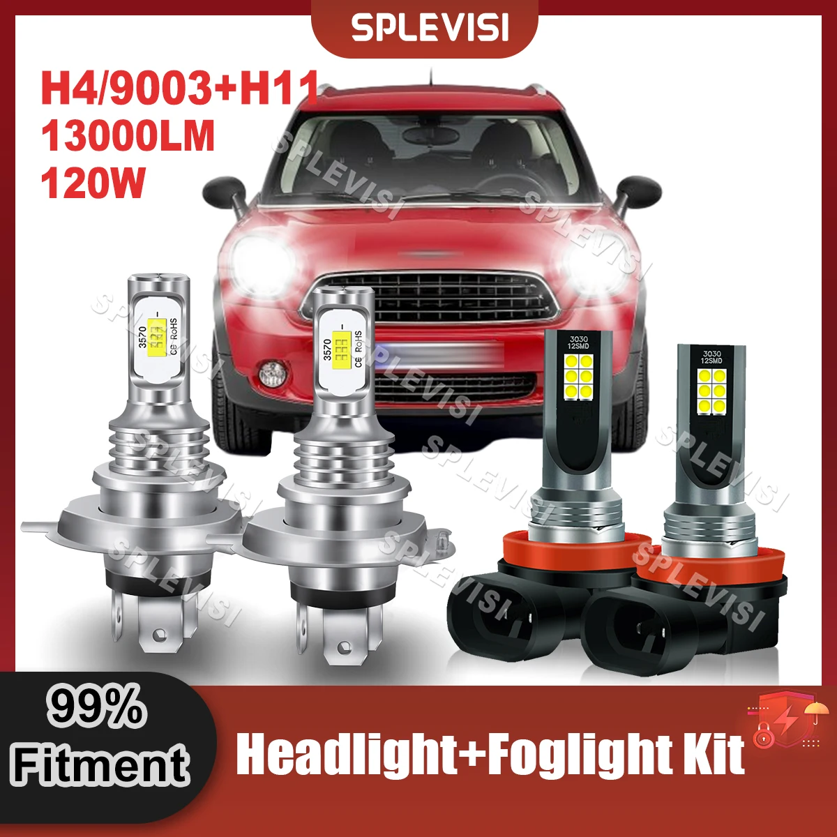 Plug And Play LED Headlight H4/9003 High Low Beam H11 Foglamp For Mini Cooper Cooper Hatchback 2015 2016 2017 2018 2019
Plug And Play LED Headlight H4/9003 High Low Beam H11 Foglamp For Mini Cooper Cooper Hatchback 2015 2016 2017 2018 2019