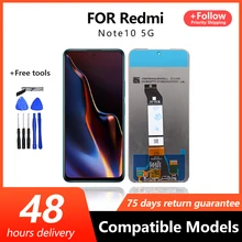 Écran tactile LCD de remplacement, 6.5 pouces, pour Xiaomi POCO M3 Pro M2103K19G M2103K19C, Redmi Note 10 5G=