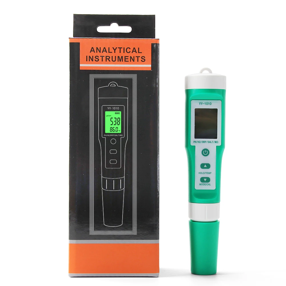 10 In 1 PH/EC/TDS/ORP/H2/Fertility/Salinity/S.G./Resistance/Temperature Water Quality Meter Digital Multi Tester For Aquariums
10 In 1 PH/EC/TDS/ORP/H2/Fertility/Salinity/S.G./Resistance/Temperature Water Quality Meter Digital Multi Tester For Aquariums