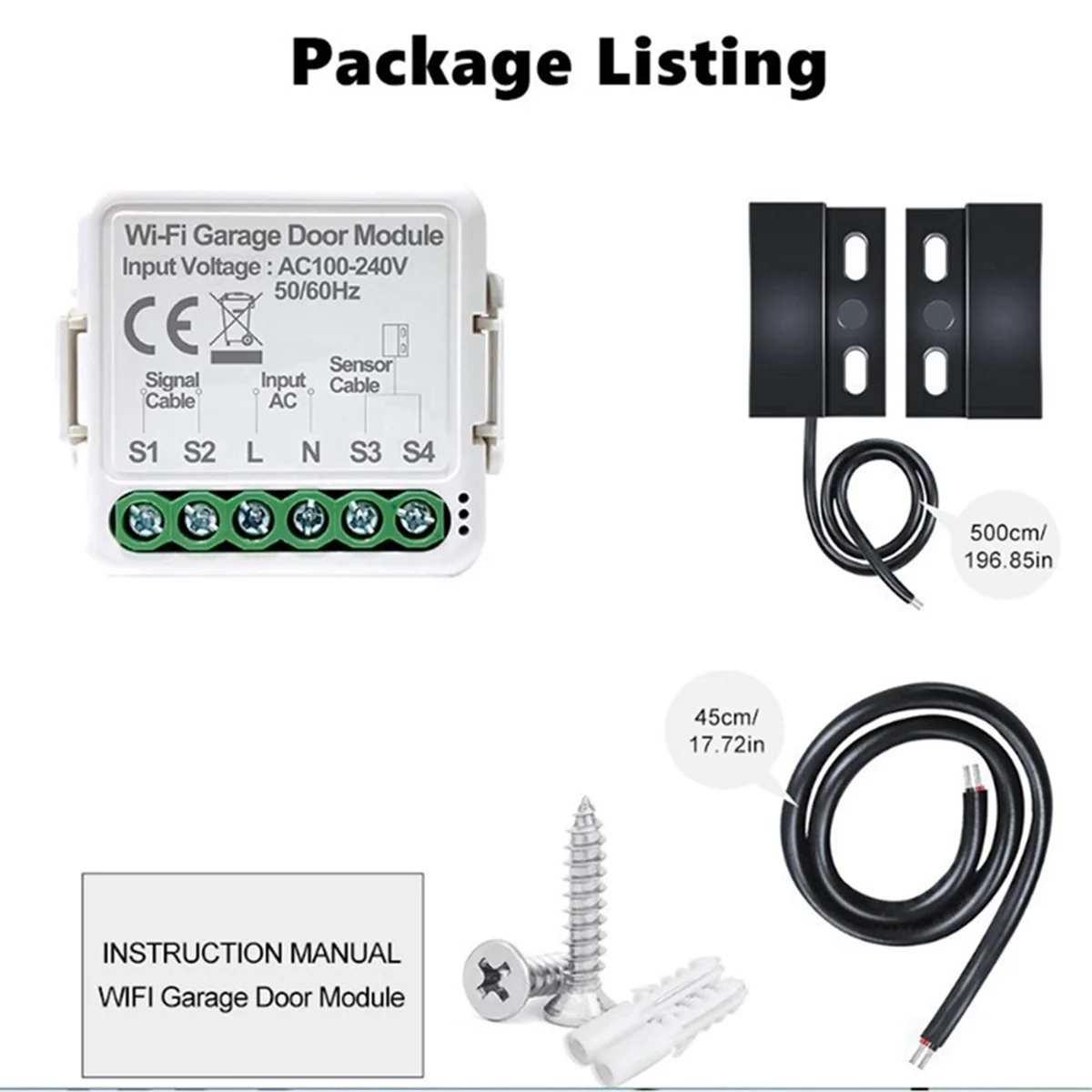 Tuya Smart WiFi Garage Door Opener Controller App Voice Remote Control Work for Alexa Google Home Assistant
Tuya Smart WiFi Garage Door Opener Controller App Voice Remote Control Work for Alexa Google Home Assistant