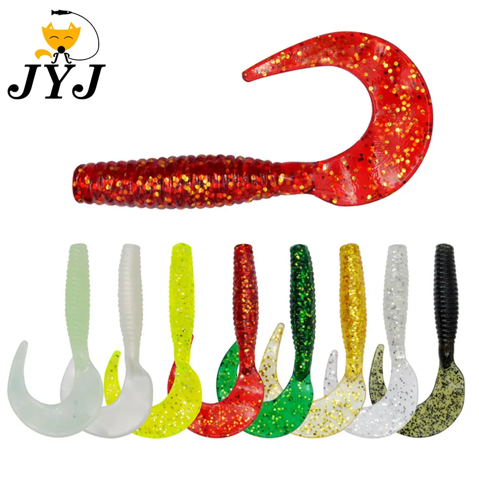 JYJ 8cm 3.7g soft silicone maggot worm grub fishing baits with circle tail wobbler pesca isca 
JYJ 8cm 3.7g soft silicone maggot worm grub fishing baits with circle tail wobbler pesca isca