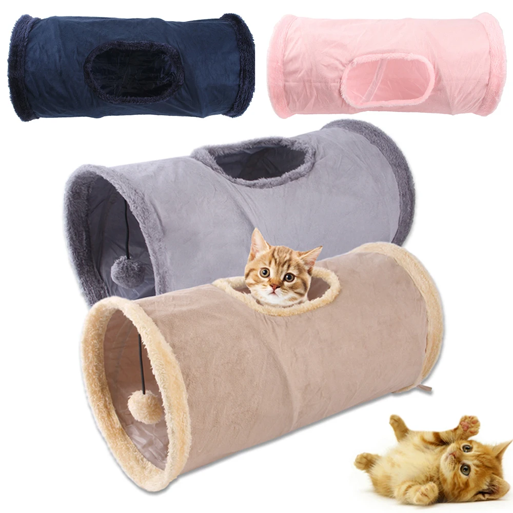 Pet Cat Tunnel Toys Collapsible Funny Pet 2 Holes Play Tubes Balls Indoor Kitten Rabbit For Game Exercising Hiding Training Toys
Pet Cat Tunnel Toys Collapsible Funny Pet 2 Holes Play Tubes Balls Indoor Kitten Rabbit For Game Exercising Hiding Training Toys
