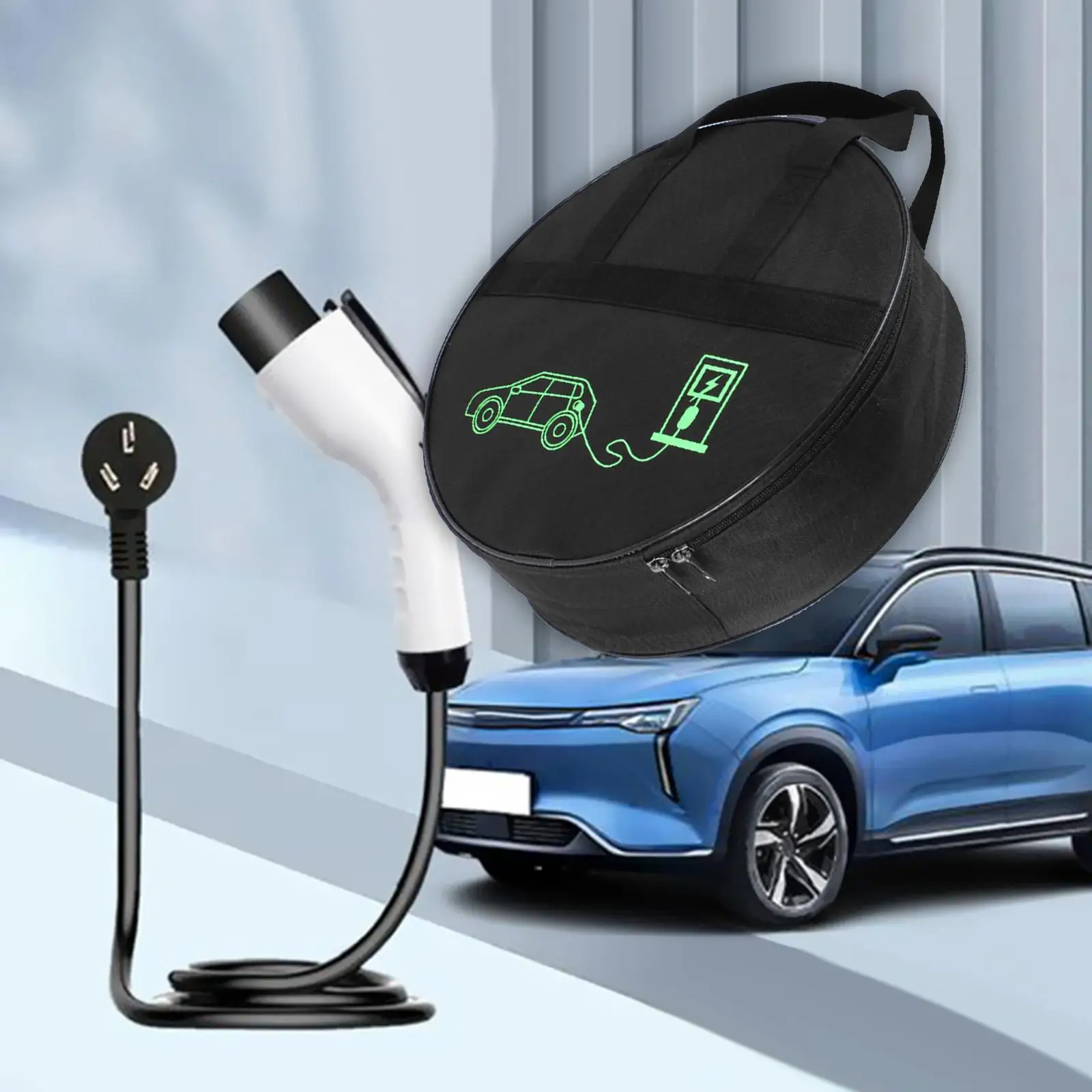Сумка для хранения зарядного кабеля EV, портативные аксессуары большой емкости, застежка-молния
Сумка для хранения зарядного кабеля EV, портативные аксессуары большой емкости, застежка-молния
