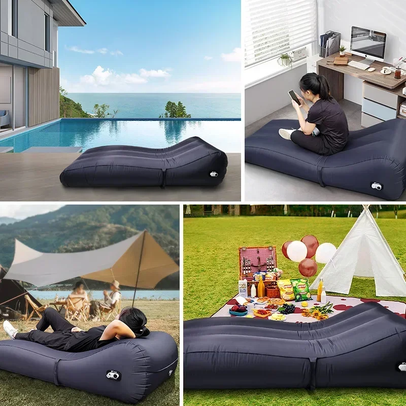 Outdoor Auto Inflatable Couch, Air Mattress Sofa Bed with Portable Air Pump for Camping Beach Traveling Hiking Backyard
Outdoor Auto Inflatable Couch, Air Mattress Sofa Bed with Portable Air Pump for Camping Beach Traveling Hiking Backyard