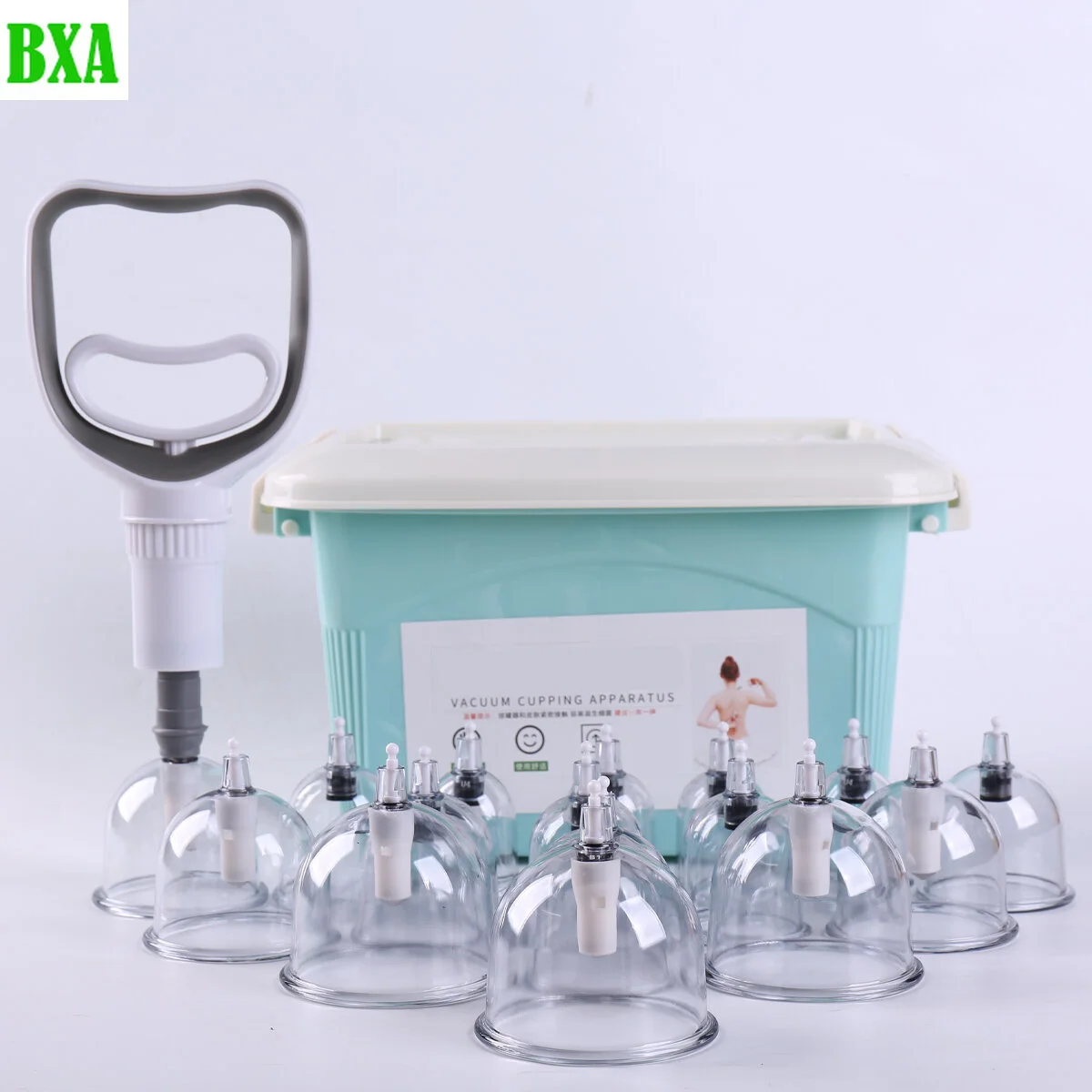 

12/32 PCS Medical Cans Cups Chinese Vacuum Cupping Kit Pull Out Vacuum Apparatus Therapy Relax Massagers Curve Suction Pumps