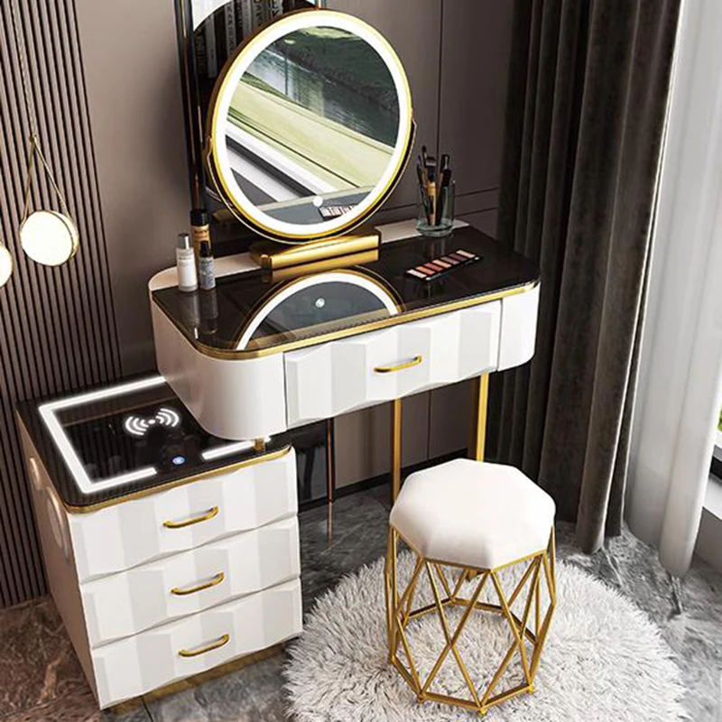 Multifunction Dressing Table Nordic Organizer Bedside Console Organizer Dressing Table Corner Meuble De Chambre Luxury Furniture
Multifunction Dressing Table Nordic Organizer Bedside Console Organizer Dressing Table Corner Meuble De Chambre Luxury Furniture