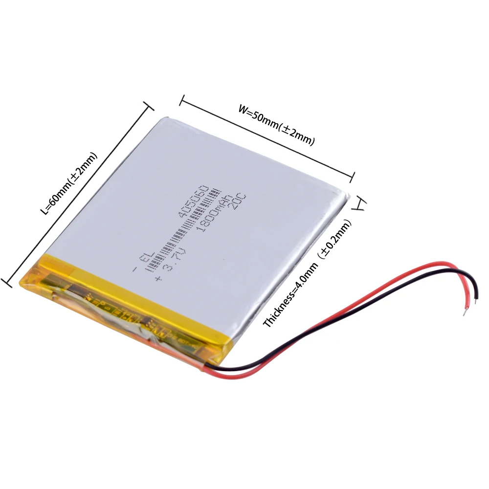 3 шт./лот 3,7 в 1800 мАч 405060 полимерная литий-ионная батарея для электронной детали «сделай сам» динамик Flash lighting Oticon Streamer safety lamp
