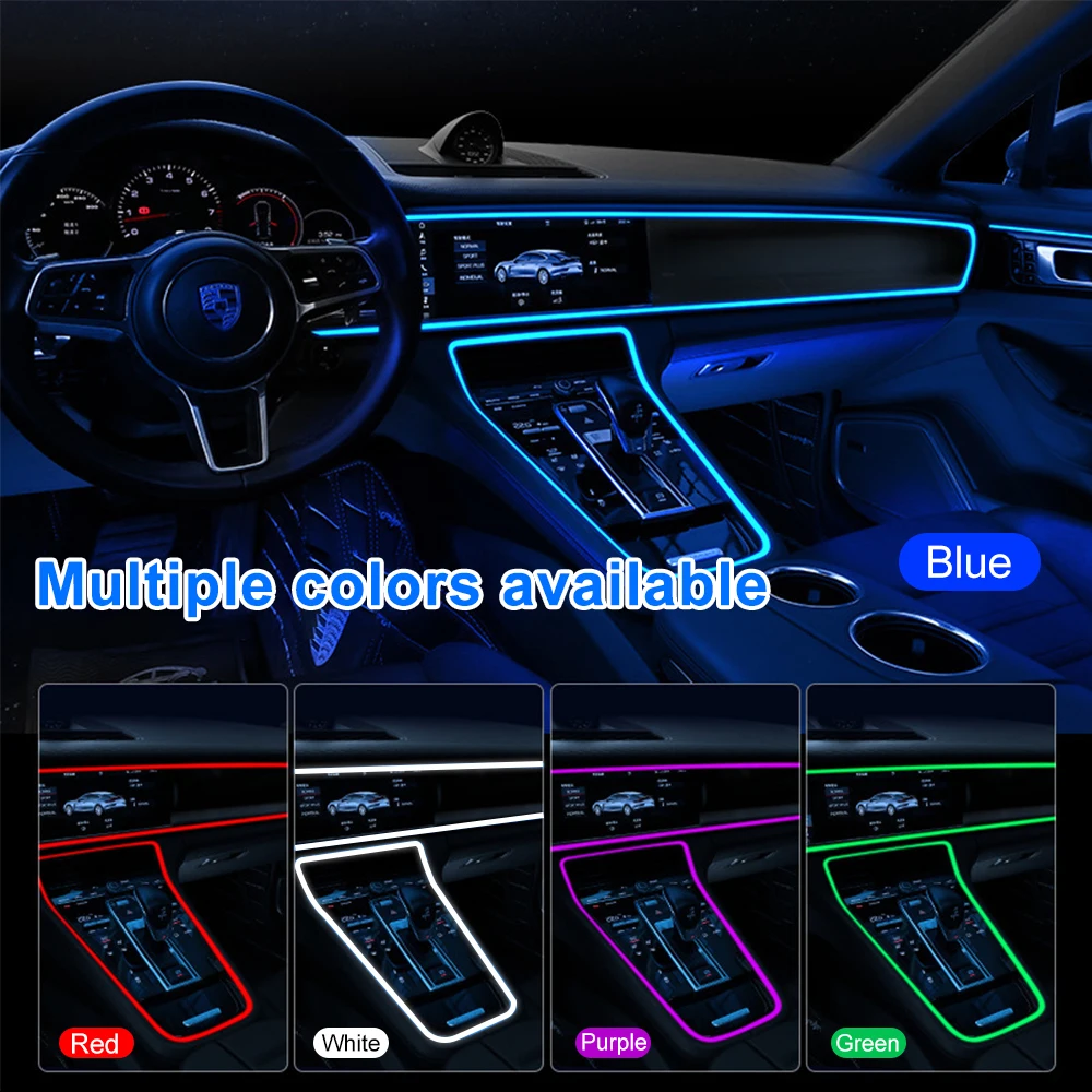 3M Car Interior Led Decorative Line Lamp Auto DIY Flexible Ambient Strip Light EL Wire Neon Rope Tube USB Party Atmosphere Diode
3M Car Interior Led Decorative Line Lamp Auto DIY Flexible Ambient Strip Light EL Wire Neon Rope Tube USB Party Atmosphere Diode