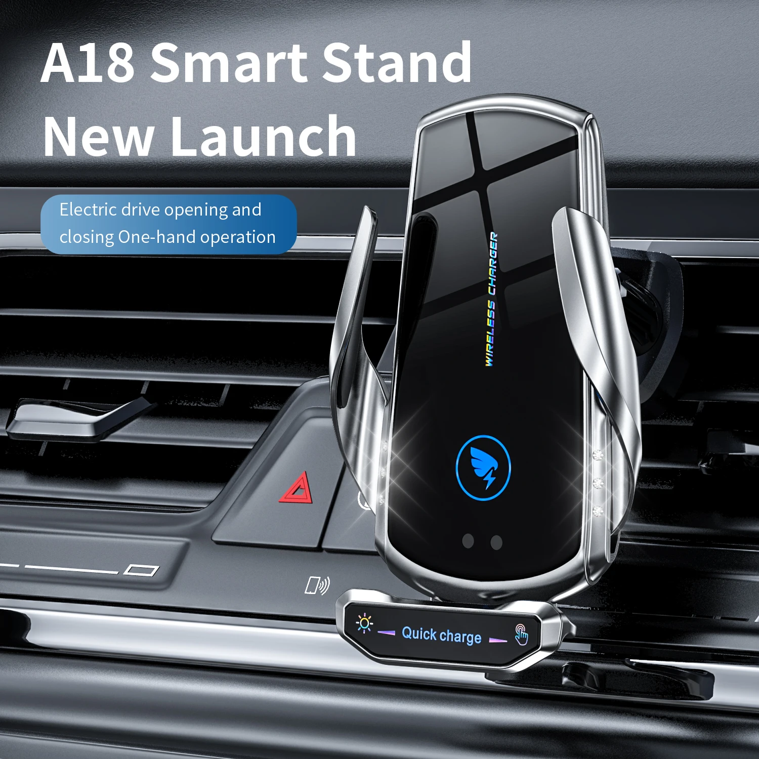 15W Car Wireless Charger for iPhone 13 12 Samsung S20 Note10 Infrared Automatic Phone Charge Holder Universal with Magnetic Head
15W Car Wireless Charger for iPhone 13 12 Samsung S20 Note10 Infrared Automatic Phone Charge Holder Universal with Magnetic Head
