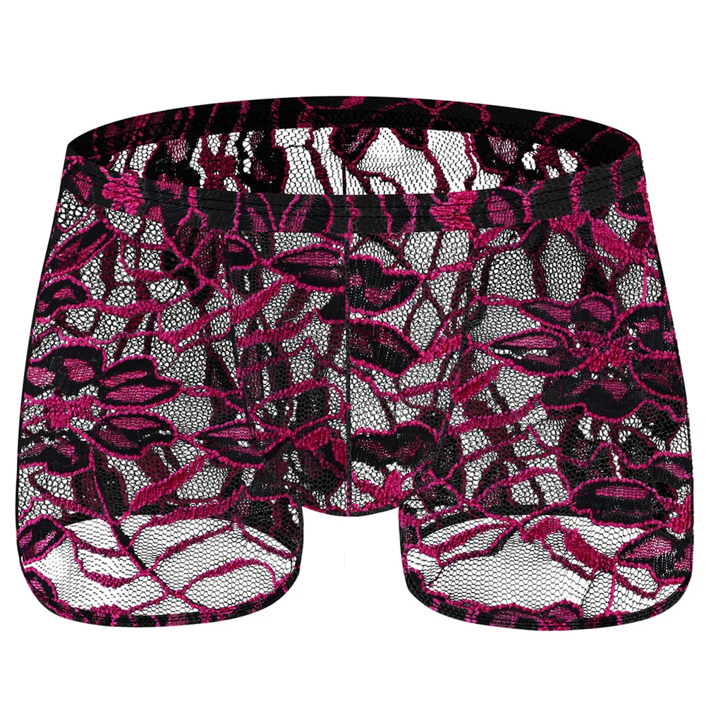 Mens Sexy Lace Trunks Lace Semi-Transparent Lingerie Bugle Pouch Panties Ultra-thin Mesh Boxer Gay Man Briefs Erotic Knickers
Mens Sexy Lace Trunks Lace Semi-Transparent Lingerie Bugle Pouch Panties Ultra-thin Mesh Boxer Gay Man Briefs Erotic Knickers
