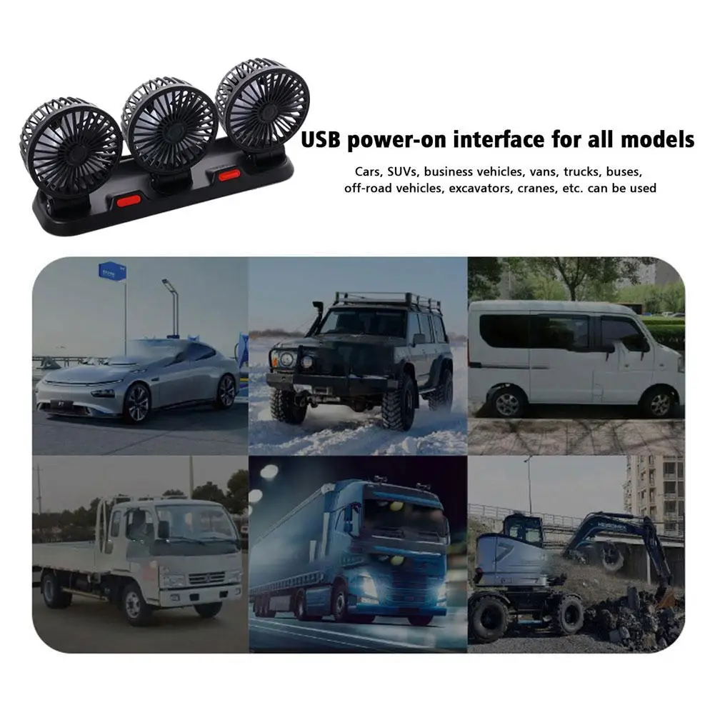 Auto Cooler Car Fan 3 Automotive Electric Fan Usb/12v/24v Fan 2 Speeds Car Silent Fan For Truck Car Suv Rv Tent Vehicl P2j1 
Auto Cooler Car Fan 3 Automotive Electric Fan Usb/12v/24v Fan 2 Speeds Car Silent Fan For Truck Car Suv Rv Tent Vehicl P2j1