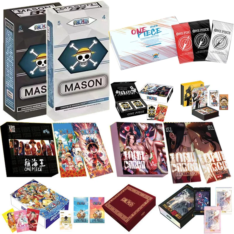 

One Piece Collections rare cards box Anime Luffy Zoro Nami Chopper TCG Game collectibles card Battle for Child Birthday gift Toy