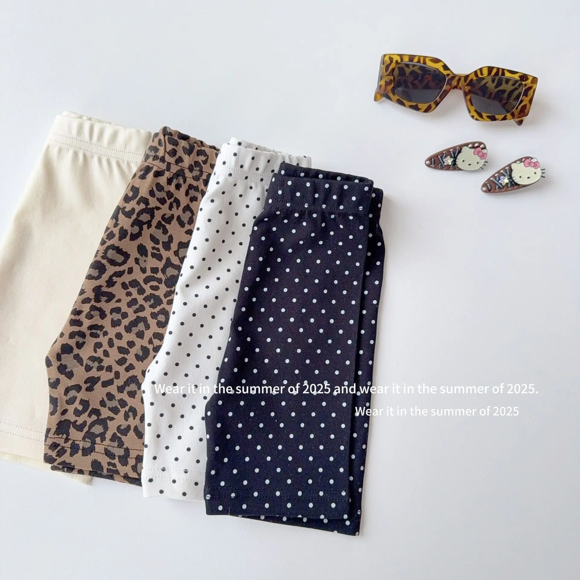 2025 Summer New Girls Shorts Yoga Pants Solid Casual Children Leggings Baby Girls Colorful Safety Pants Kids Anti Slip Shorts 20 S95d3479cc74841de8557f283a4af4fdcK