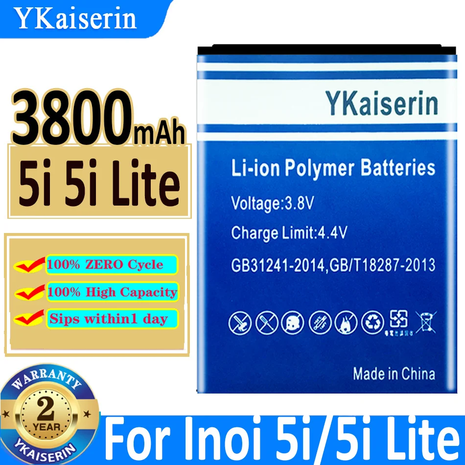 

Аккумулятор ykaisin 5 i/5 i Lite 3800 мАч для Inoi 5i/5i Lite 5iLite мобильный телефон Bateria + NO