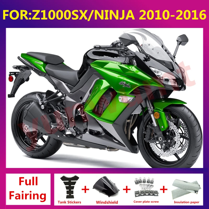 Motorcycle Shell full Fairing Bodywork Panel Kit Fit For Kawasaki Z1000SX 2011 - 2016 Z1000 SX fairings zxmt set green black
Motorcycle Shell full Fairing Bodywork Panel Kit Fit For Kawasaki Z1000SX 2011 - 2016 Z1000 SX fairings zxmt set green black