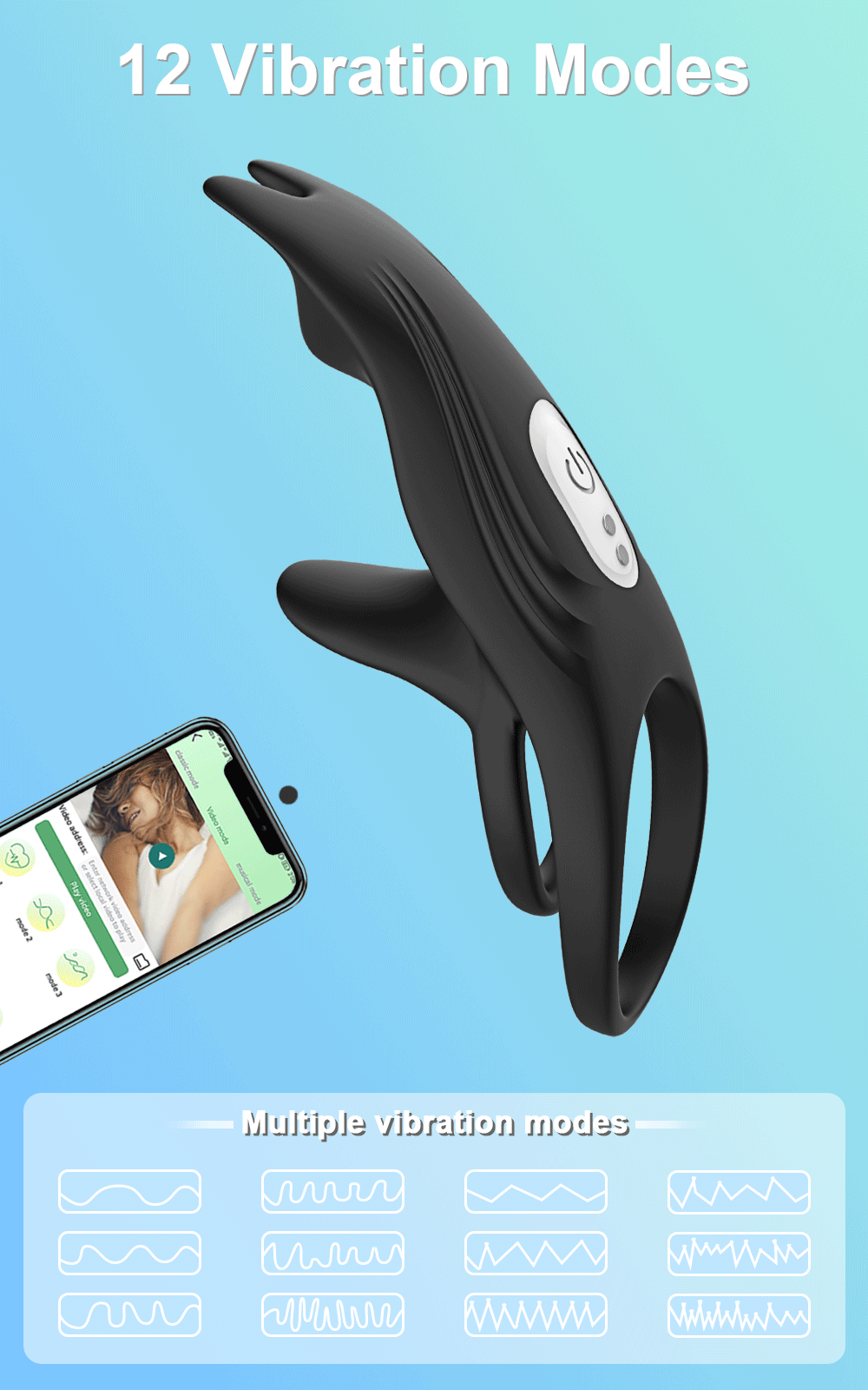 Couple Vibrator with Dual Motor Cockring APP Control Cock Penis Ring Adult Sexy Toys For Men Delay Ejaculation Penisring Couple Vibrator with Dual Motor Cockring APP Control Cock Penis Ring Adult Sexy Toys For Men Delay Ejaculation Penisring