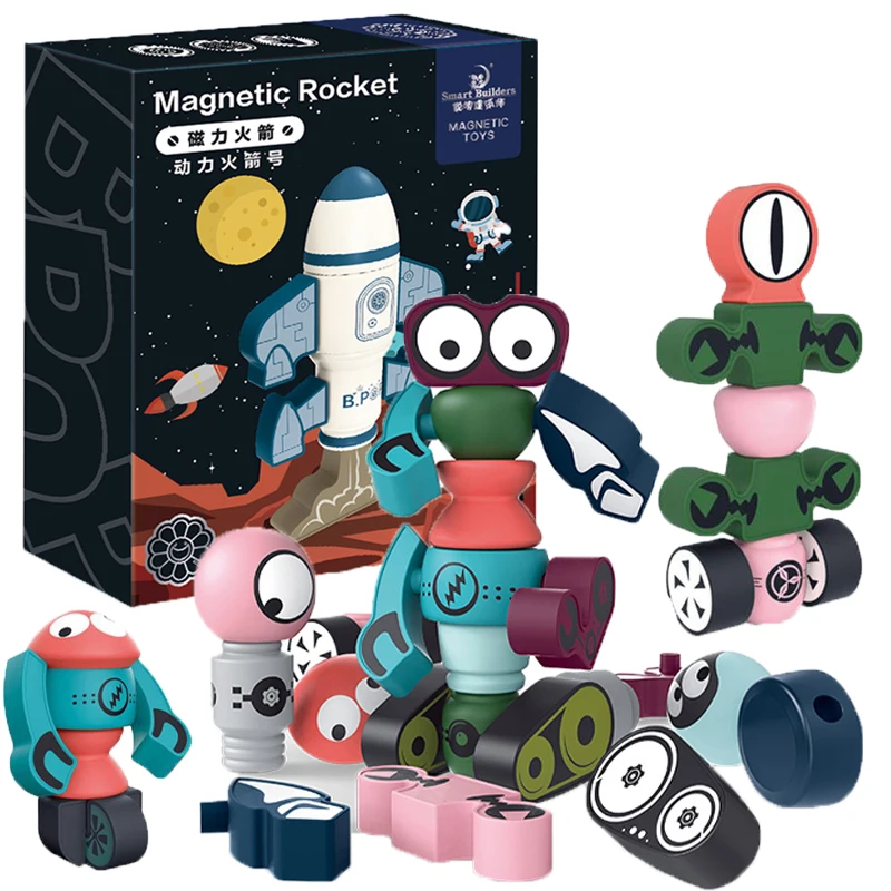 

Набор строительных блоков «сделай сам», магнитный робот-хранитель, робот-деформация, игрушка, обучающая игра, подарок для детей