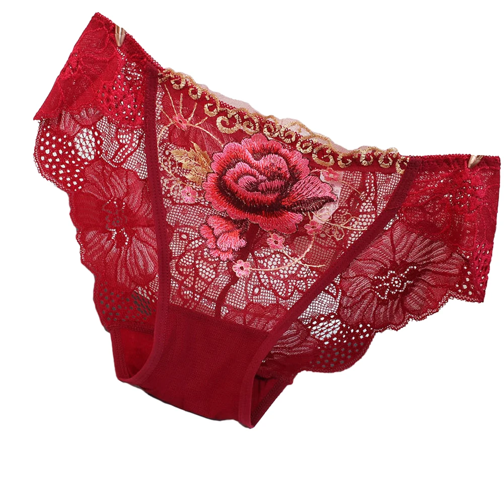 Women Sheer Lace See Through Briefs Sexy Lace Flower Embroidery Panties Breathable Comfortable Underpants Traceless Underwear
Women Sheer Lace See Through Briefs Sexy Lace Flower Embroidery Panties Breathable Comfortable Underpants Traceless Underwear