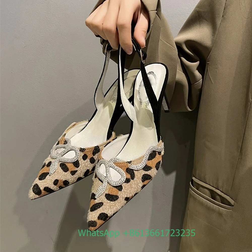 

Serpentine Winding Suede Women Sandals Pointed Toe Stiletto Heel Back Strap High Heels Silver Sole Slingback Fashion Sexy Sandal