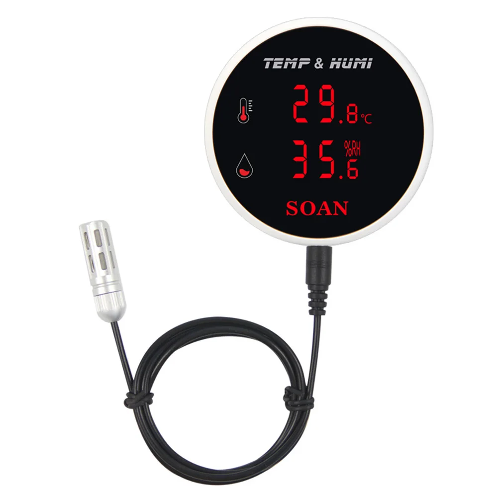 Tuya Smart Home Wifi Temperature Sensor accurate and up to date temperature and humidity display smart alarm and notification
Tuya Smart Home Wifi Temperature Sensor accurate and up to date temperature and humidity display smart alarm and notification
