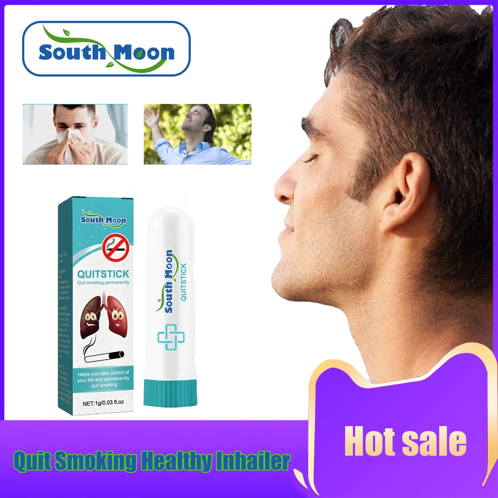 Detox Nasal Stick Lung Cleaning Rhinitis Therapy Nasal Itching Relief Relieve Headache Fatigue Nose Congestion Treatment Stick
Detox Nasal Stick Lung Cleaning Rhinitis Therapy Nasal Itching Relief Relieve Headache Fatigue Nose Congestion Treatment Stick