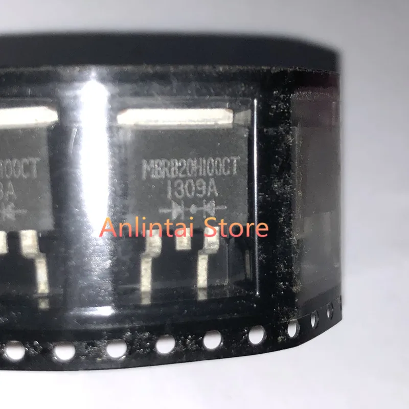 

5pcs MBRB20H100CT-E3/81 MBRB20H100CT TO-263-2 Original Schottky Diodes & Rectifiers 100 Volt 20A Dual Common-Cathode