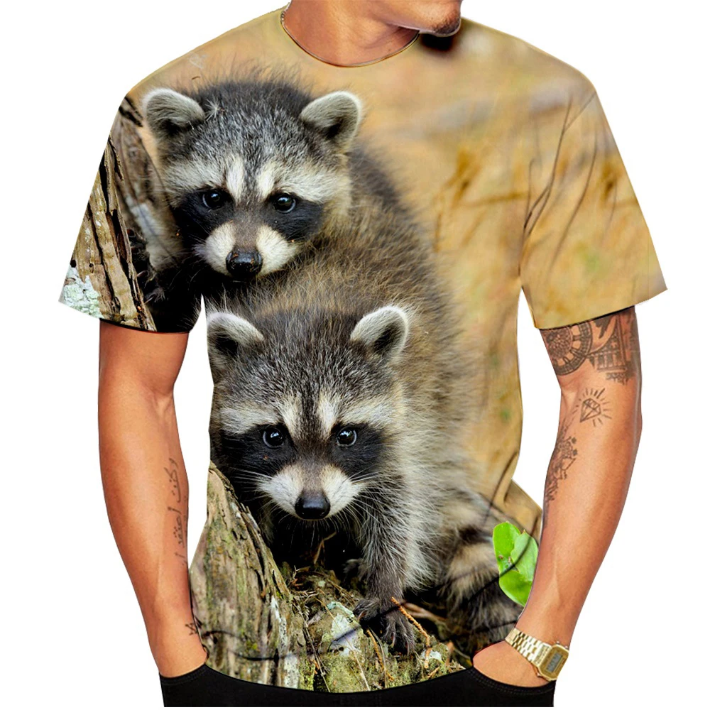 2023 Fashion New Raccoon T-Shirts 3d Animal Print Cute Raccoon Tshirt Fashion Women's/Men's Summer T Shirt Tops
2023 Fashion New Raccoon T-Shirts 3d Animal Print Cute Raccoon Tshirt Fashion Women's/Men's Summer T Shirt Tops