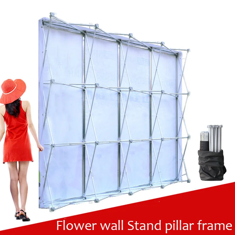 

Aluminum Flower Wall Folding Stand Frame for Wedding Backdrops Straight Banner Exhibition Display Stand Trade Advertising Show