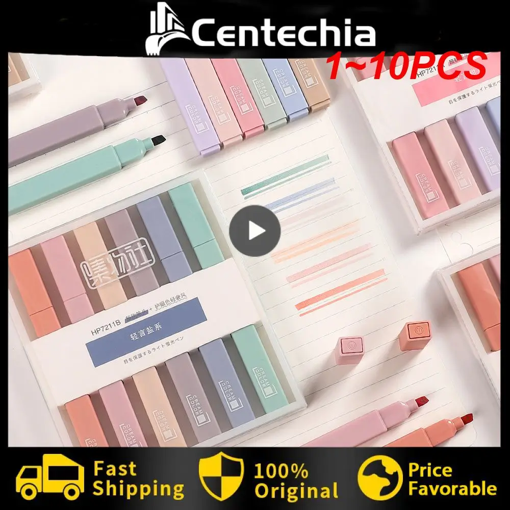 1~10PCS set Students Highlighter Kawaii Stationery Color Marker School Supplies Student Marker Textbook Highlighter For Kids
1~10PCS set Students Highlighter Kawaii Stationery Color Marker School Supplies Student Marker Textbook Highlighter For Kids