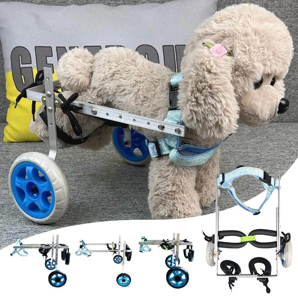 

Disabled Pet Back Legs Rehabilitation Wheelchair Booster Paralyzed Assisted Elderly Dogs Limbs Walk Car Front R4C6