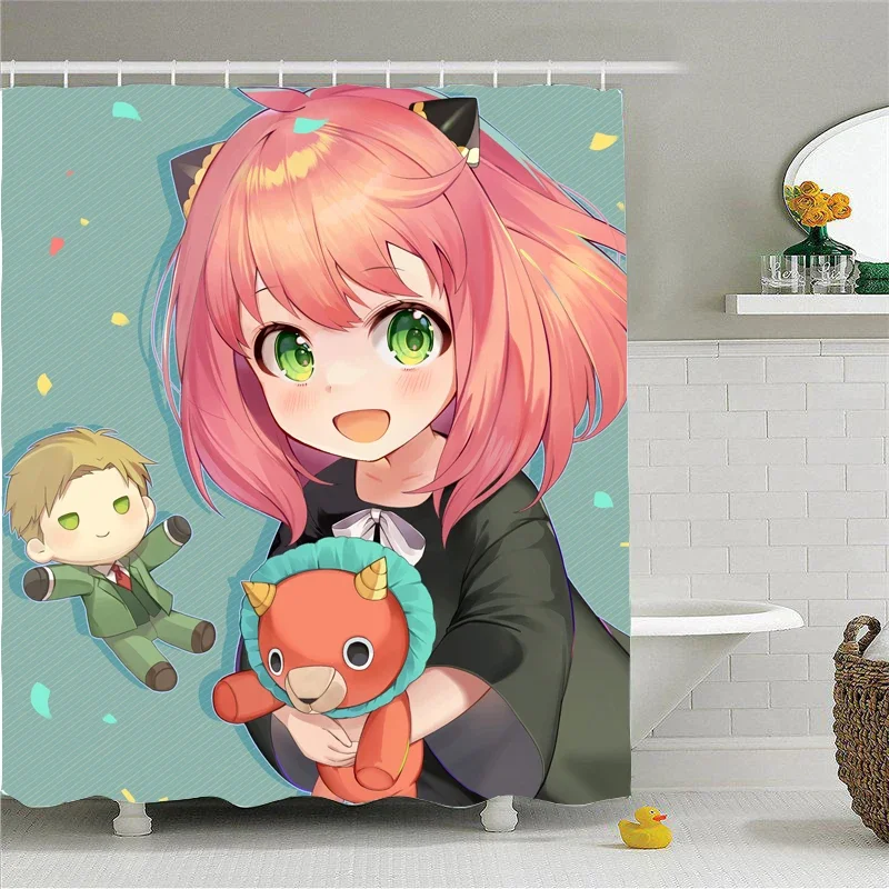 Cute Anime Girls Shower Curtain Cartoon Design Bathroom Curtains with Hooks Waterproof Polyester Fabric Shower Curtain Set Decor
Cute Anime Girls Shower Curtain Cartoon Design Bathroom Curtains with Hooks Waterproof Polyester Fabric Shower Curtain Set Decor