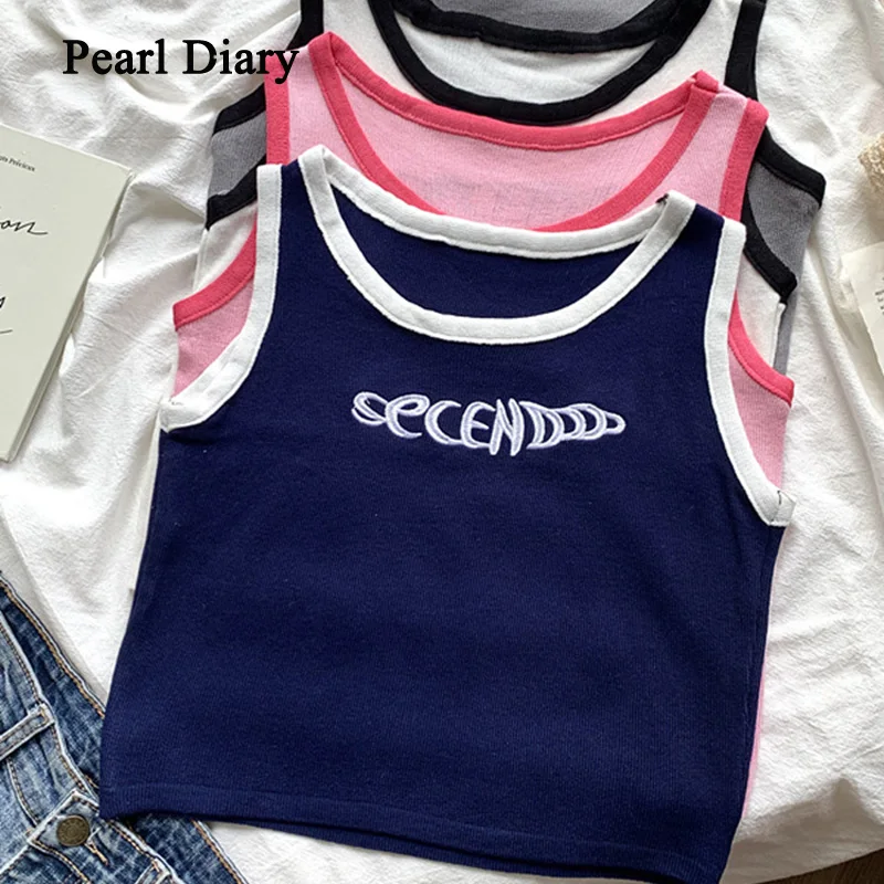Pearl Diary American White Suspender Vest Female Summer Bottoming Beauty Back Hot Girl I-Shape Short Chic Knitting Top Women
Pearl Diary American White Suspender Vest Female Summer Bottoming Beauty Back Hot Girl I-Shape Short Chic Knitting Top Women