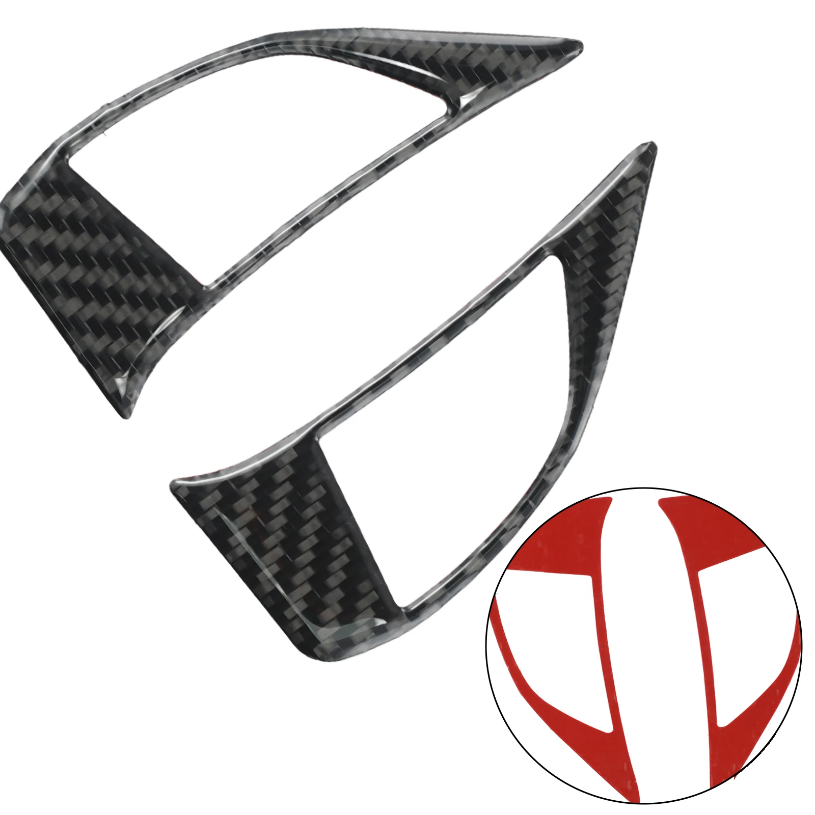 Steering Wheel Trim Cover Trim 3pcs Black Carbon Fiber Steering Wheel Stylish Decor Car Interior Accessories For Fiat 500
Steering Wheel Trim Cover Trim 3pcs Black Carbon Fiber Steering Wheel Stylish Decor Car Interior Accessories For Fiat 500