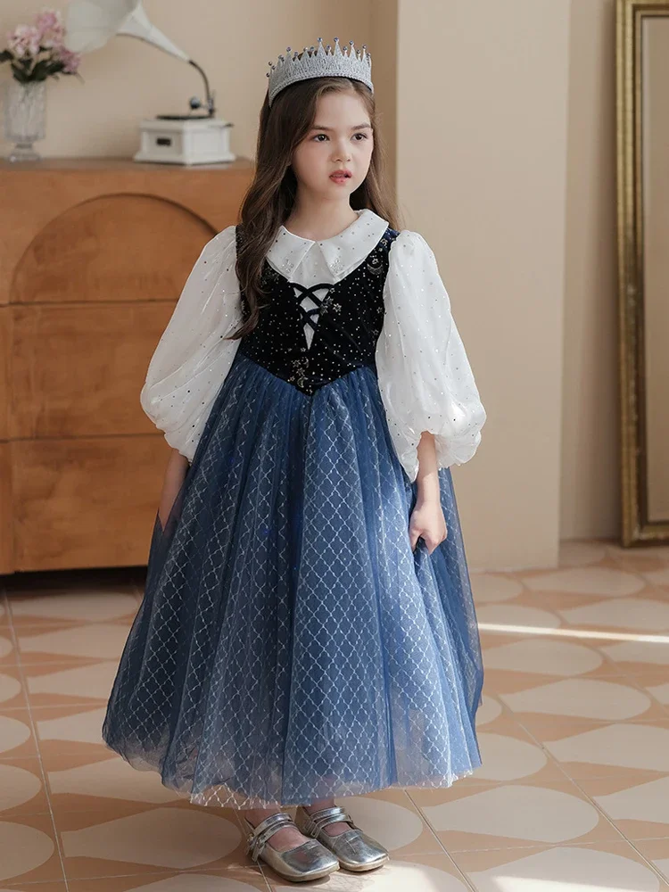 Детское платье принцессы Anna Frozen Queen, весенне-осеннее платье для косплея на Хэллоуин, официальное платье для девочек на день рождения
Детское платье принцессы Anna Frozen Queen, весенне-осеннее платье для косплея на Хэллоуин, официальное платье для девочек на день рождения