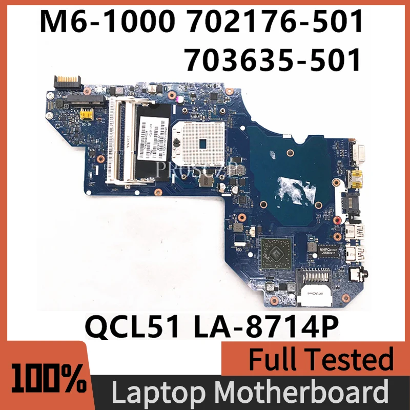 702176-501 703635-501 Высококачественная материнская плата для HP M6 M6-1000 материнская плата для ноутбука с QCL51 LA-8714P DDR3 100% Полная работа
702176-501 703635-501 Высококачественная материнская плата для HP M6 M6-1000 материнская плата для ноутбука с QCL51 LA-8714P DDR3 100% Полная работа