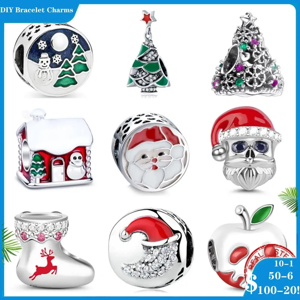 New Silver Fine New Silver 925 Charms Santa Claus Christmas Tree Charm suitable for original Pandora bracelets and bracel
New Silver Fine New Silver 925 Charms Santa Claus Christmas Tree Charm suitable for original Pandora bracelets and bracel