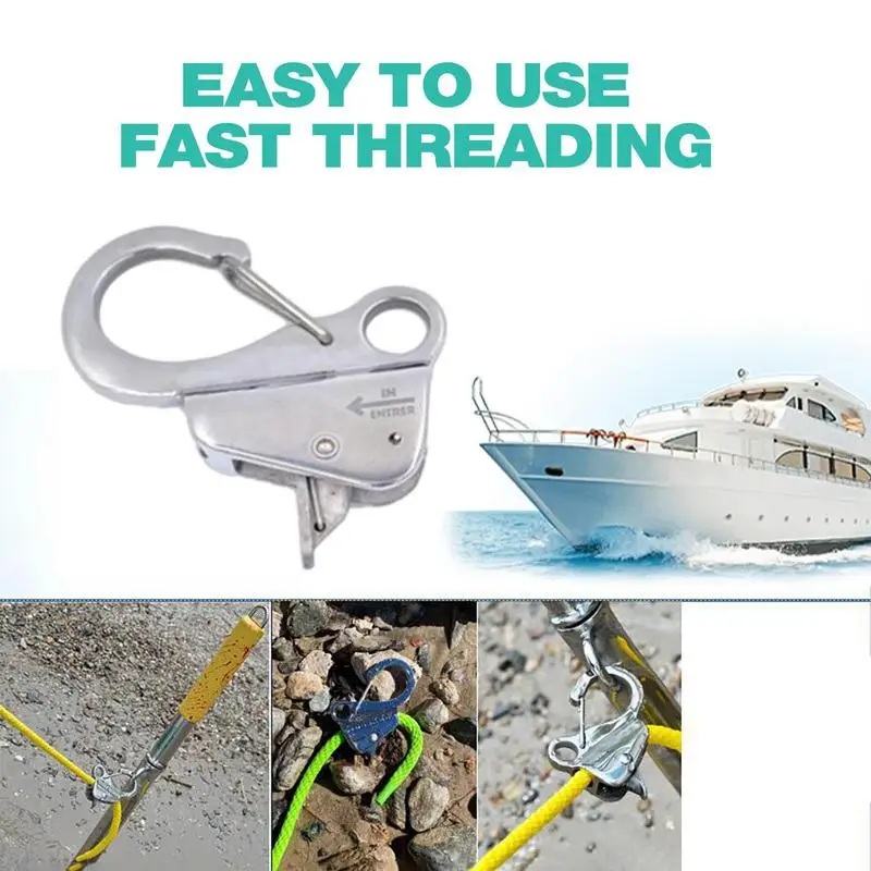 Stainless Steel Boat Fender Clip High Load-Bearing Quick Release Clip Pontoon Fender Clips For 3/8-5/8 Rope Docking Pontoon
Stainless Steel Boat Fender Clip High Load-Bearing Quick Release Clip Pontoon Fender Clips For 3/8-5/8 Rope Docking Pontoon