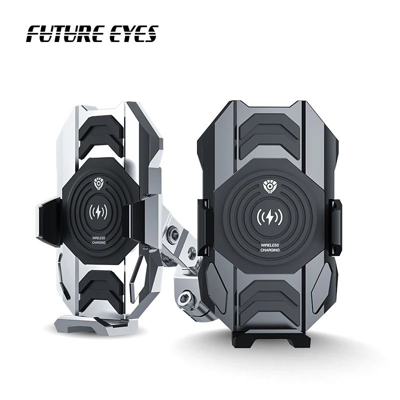 FUTURE EYES E10 Motorcycles Bike 15W Wireless Charging CNC Aluminum Suspension Damping Waterproof Phone Holder for Motorcycle
FUTURE EYES E10 Motorcycles Bike 15W Wireless Charging CNC Aluminum Suspension Damping Waterproof Phone Holder for Motorcycle