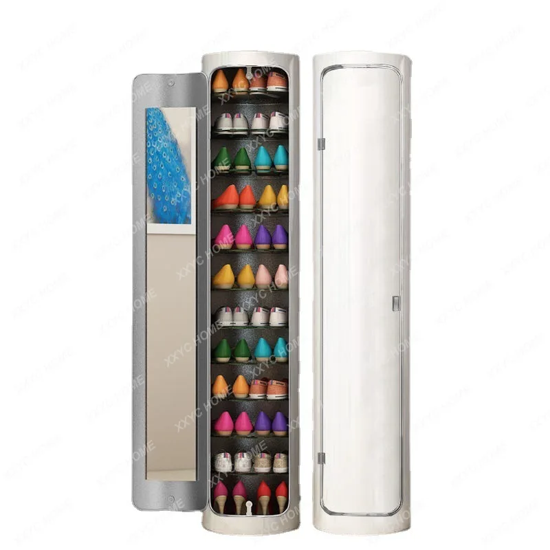 Modern high-tech ozone intelligent disinfection 360 degree rotating plug-in narrow and high cylindrical shoe cabinet shoe rack
Modern high-tech ozone intelligent disinfection 360 degree rotating plug-in narrow and high cylindrical shoe cabinet shoe rack