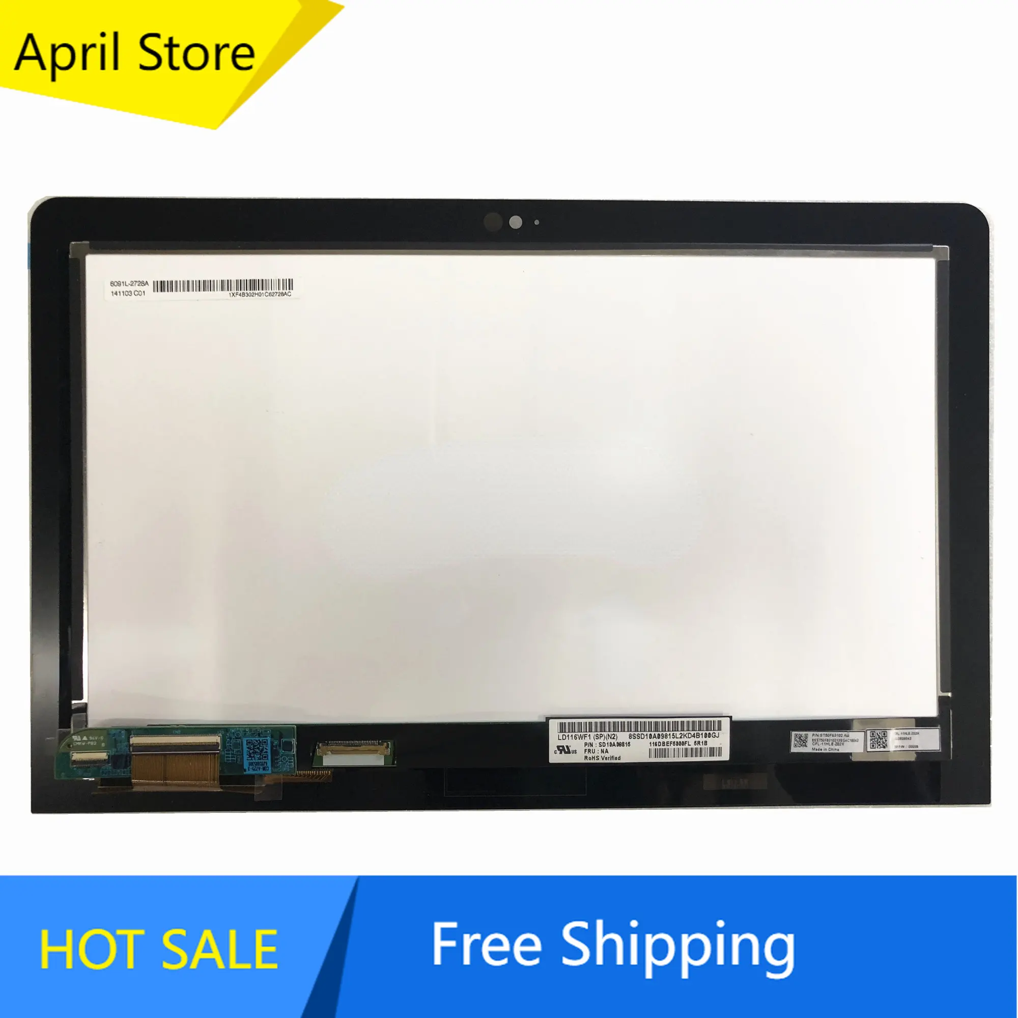 LD116WF1-SPN2 For Lenovo Thinkpad Helix 2 11.6'' Laptop LCD Screen Touch Digitizer Assembly Without Frame
LD116WF1-SPN2 For Lenovo Thinkpad Helix 2 11.6'' Laptop LCD Screen Touch Digitizer Assembly Without Frame